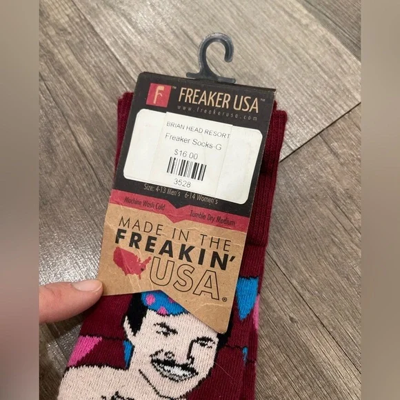 Freak feet *add to bundle free gift* USA funny socks Burt birthday suit new humo - Picture 3 of 5